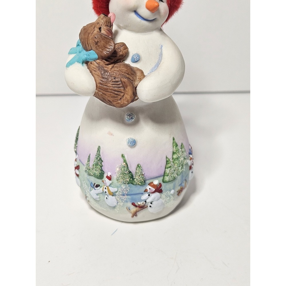 2022 Hallmark Keepsake Ornament Snowtop Lodge Special Edition Snowman Puppy Dog - Picture 3 of 10